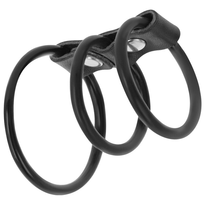 DARKNESS - SET OF 3 FLEXIBLE PENIS RINGS - Imagen 2