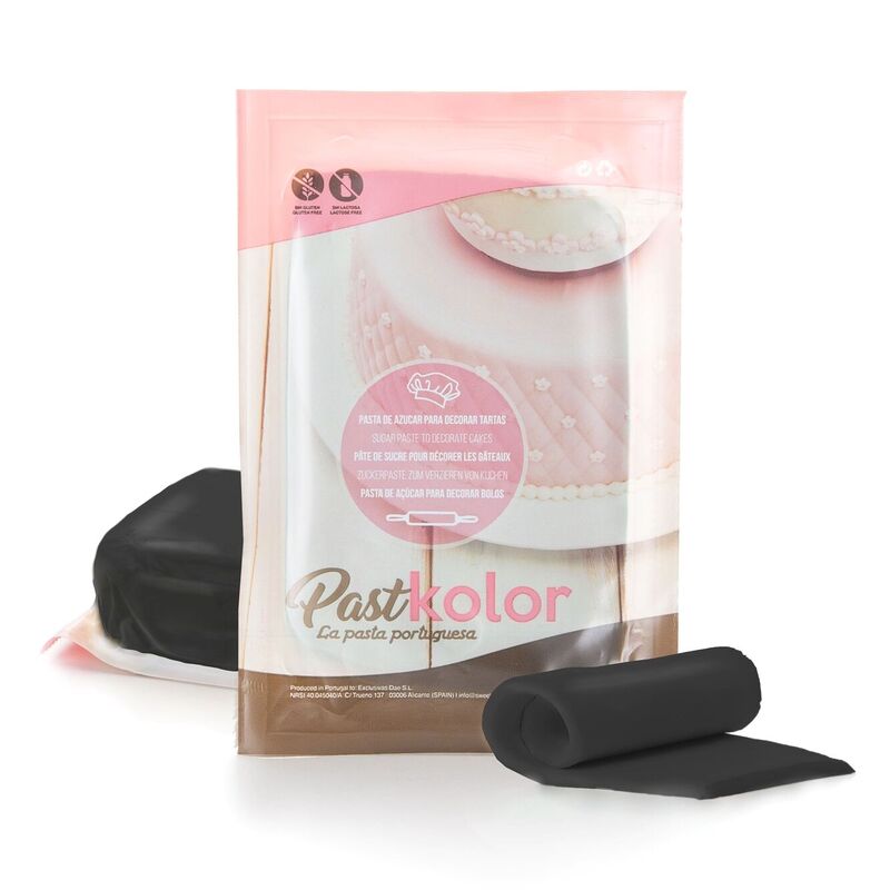 FONDANT PASTKOLOR NEGRO - 1 KG
